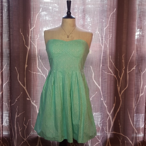 Dresses & Skirts - Seafoam Green Sun Dress w/ Starlight Pattern
